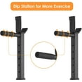Increkid Adjustable Squat Rack, 570 lbs Weight Lifting Barbell Rack