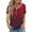 505_Hot Pink, variant on HEILAU American Flag Graphic T Shirts for Women 4th of July Tees V Neck 2025 Button Short Sleeve Independence Summer Shirt Patriotic Tops