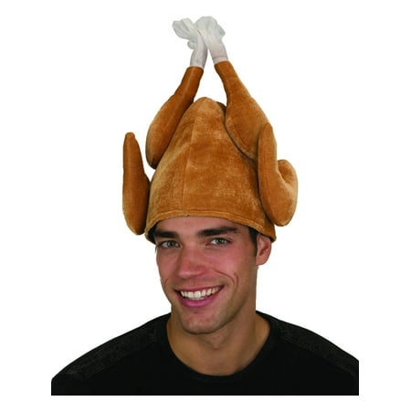 Funny Plush Stuffed Roasted Turkey Thanksgiving Party Hat Cap Costume Accessory