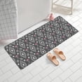 thumbnail image 2 of Geometric Heart and Arrow Pattern Bathroom Rugs Mat,Non Slip Microfiber Bathroom Rug,Rubber Backing,Soft Bathroom Mats for Bathroom Floor,Tub and Shower,60x24in(150x60cm), 2 of 5