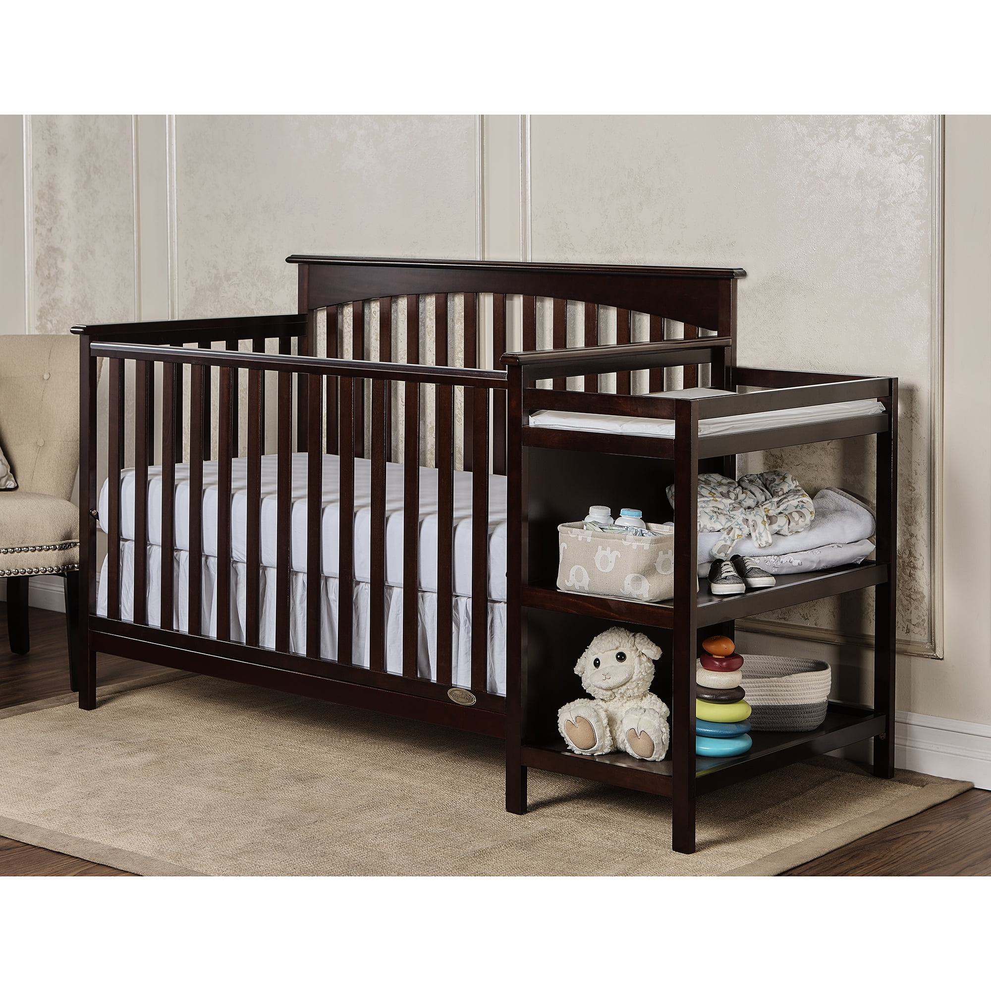 Dream on me chloe 5 in 1 convertible store crib with changer instructions