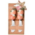 thumbnail image 2 of Cook with Color Stainless Steel Cheese Spreader Knife with Figural Fruit Ceramic Handle, Peach, 2 of 5