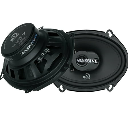 Massive Audio MX57 MX Series 5-Inch X 7-Inch/6-Inch X 8-Inch 50-Watt-RMS 2-Way Coaxial Speakers