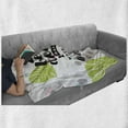 thumbnail image 6 of Dream Soft Flannel Fleece Blanket, Best Dreams Happen When You Are Awake Phrase with Monstera Leaves and Doodle Shapes, Cozy Plush for Indoor and Outdoor Use, 70" x 90", Multicolor, by Ambesonne, 6 of 6