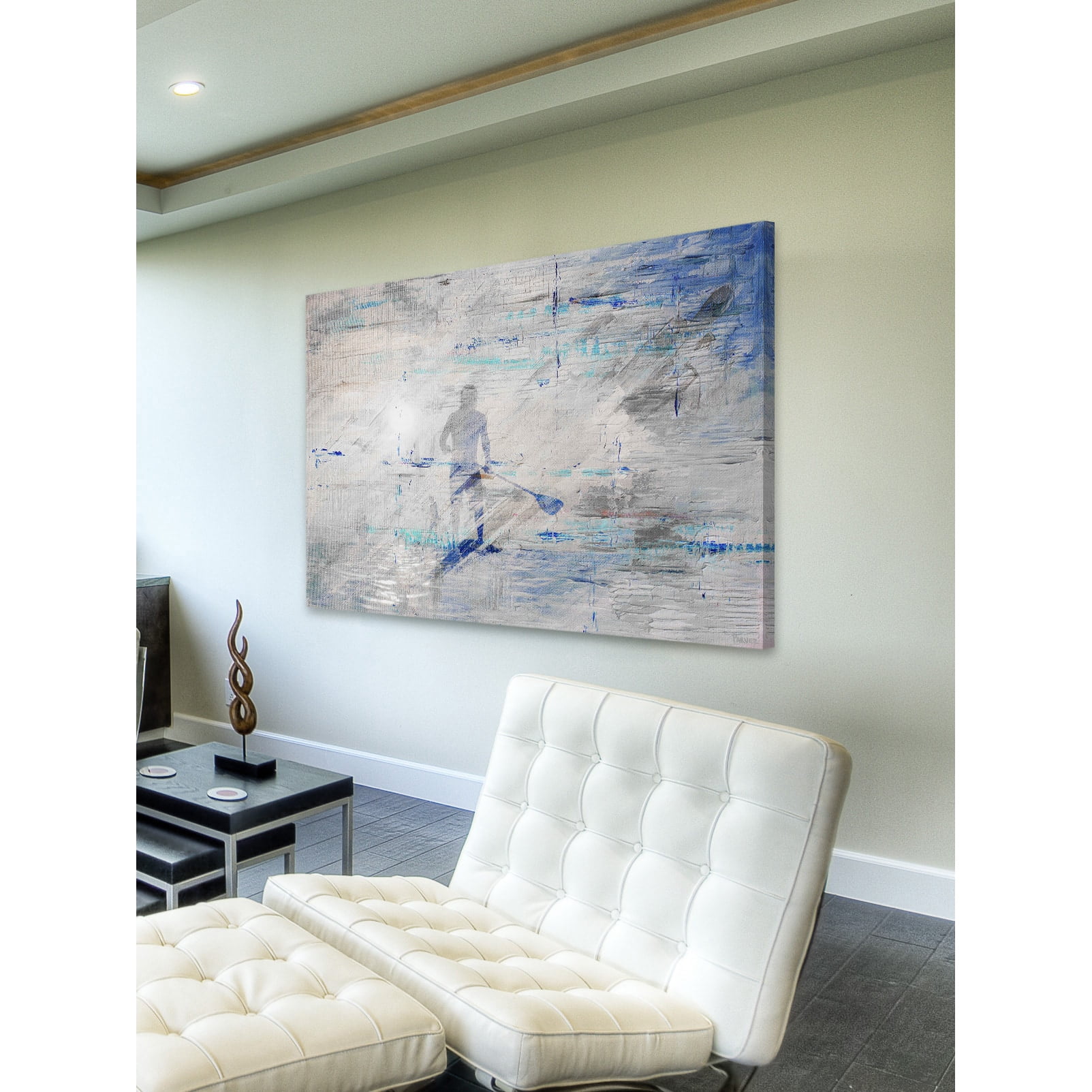 "Sunlight Paddling" Painting Print on Wrapped Canvas