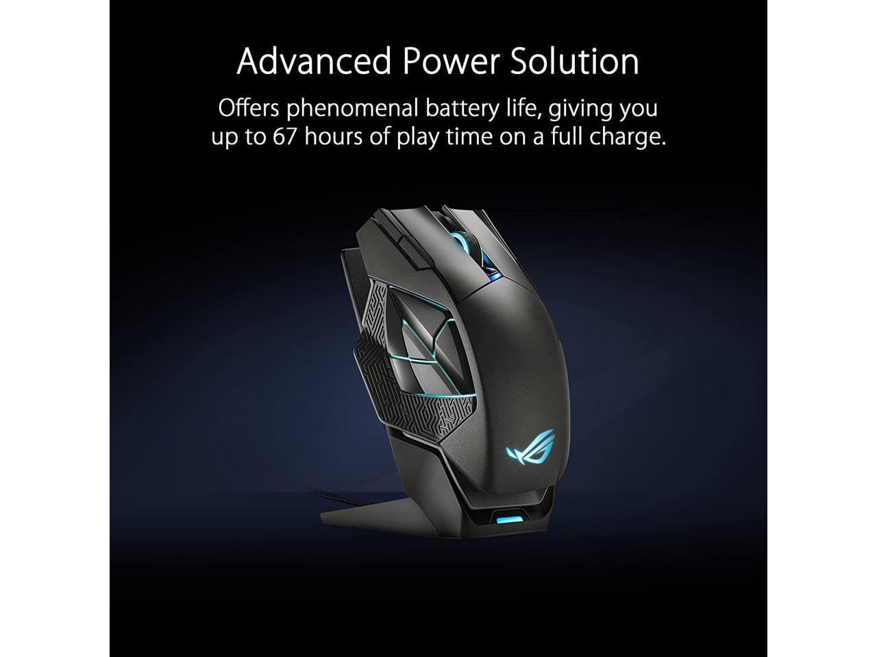 ASUS ROG Spatha X Wireless Gaming Mouse (Magnetic Charging Stand, 12  Programmable Buttons, 19,000 DPI, Push-fit Hot Swap Switch Sockets, ROG  Micro Switches, ROG Paracord and Aura RGB lighting)