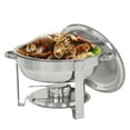 thumbnail image 4 of ZENSTYLE 5 Quart Round Shape Chafing Dishes - Stainless Steel Durable Buffet Serving Chafer Easy Clean Keeping Temperature W/ Fuel Holder(Set of 4), 4 of 5