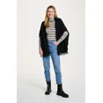 thumbnail image 3 of Aran Woollen Mills Women's Wool Wrap with Pockets, Black, One Size, 3 of 5