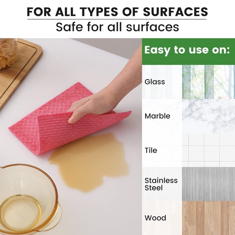 Swedish Dishcloths, 10 Pack Reusable Cellulose photo 4