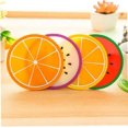 thumbnail image 2 of Juego de posavasos de silicona resistentes al calor con un bonito diseño, decoración de mesa redonda antideslizante para tus bebidas favoritas, paquete de 6 multicolor, 2 of 5