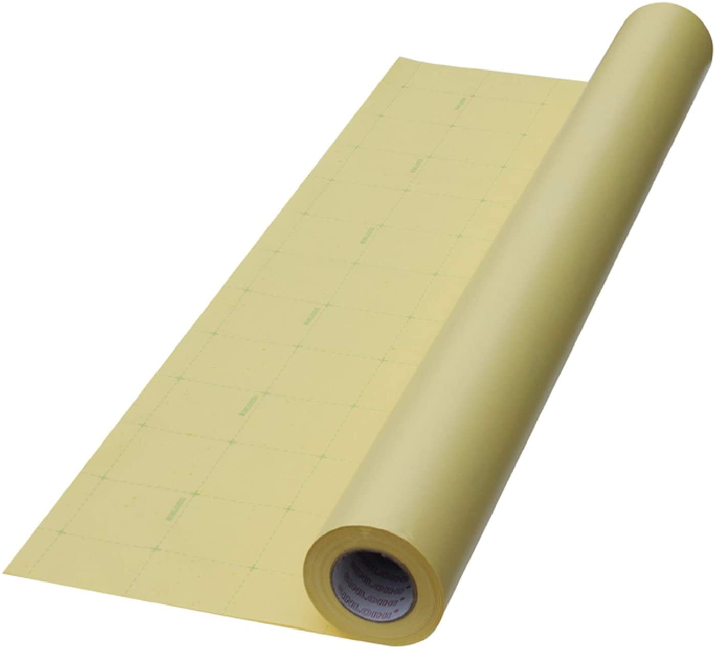 INTBUYING 50inX164Ft Satin Cold Laminating Film Yellow Self-Adhesive Lamination Vinyl Film 1Roll for Cold Lamina-tor