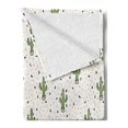 thumbnail image 2 of Exotic Soft Flannel Fleece Throw Blanket, Cartoon Cactus Plant Pots Tropical Safari Climates Western Saguaro Foliage Earthy, Cozy Plush for Indoor and Outdoor Use, 50" x 70", Multicolor, by Ambesonne, 2 of 5