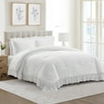 thumbnail image 2 of My Texas House Full/Queen Comforter Set, All-Season, 3-Piece, White Ruffle, 2 of 13