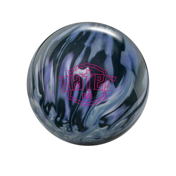 DV8 Hater Pearl Bowling Ball - Grey/Purple/Black 15lbs