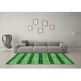 thumbnail image 3 of Ahgly Company Indoor Rectangle Oriental Emerald Green Modern Area Rugs, 2' x 5', 3 of 4
