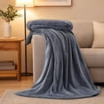 thumbnail image 4 of Flannel Fleece Throw Blanket, Soft Warm Blanket, Lightweight Cozy Throw for Sofa Bed, All Season Use, 4 of 8