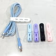 thumbnail image 3 of Klonfd Multifunctional And Multiscenario Silicone Ties Data Organizer With Locking Buckles ElasticCharger Cord Organizer Strape Reusable Travel Size Wire Organizers For Managing Phone, 3 of 3