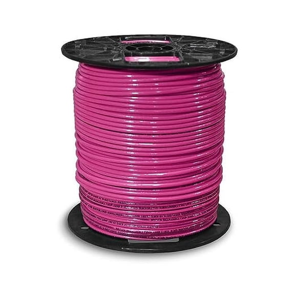 Paladin Insulated Copper THHN/THWN-2 Building Wire - 600 Volts Residential, Commercial, Industrial UL Listed - #10 Stranded 500' FT Spool (Pink)