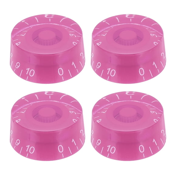 Uxcell 4pcs Electric Guitar Knobs Black Speed Volume Tone Control Knob Guitar Adjust Knobs Caps