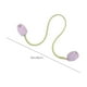 thumbnail image 3 of Tulip Curtain Tiebacks | Floral Cloth Drawstring Hook | Elegant Decorative Window Holdbacks | Versatile Room Accessory | 16 Inch Long | Beige Pink Blue | 1 Piece, 3 of 6