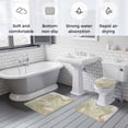 thumbnail image 5 of Sage Green Marble Bath Mat 3 Piece Bathroom Rug Set, Contemporary Abstract Fluid Art Non Slip Bath Rug Contour Mat and Toilet Lid Cover, Absorbent Shower Mats Soft Bath Rugs and Mats Sets, 5 of 8