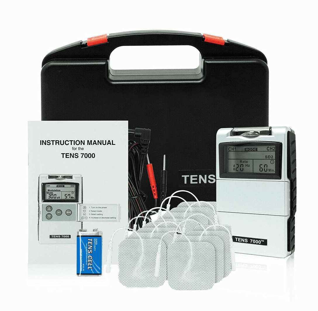  TENS 7000 Digital TENS Unit with Accessories and 48 Electrode  Pads - TENS Unit Muscle Stimulator for Back Pain Relief, General Pain  Relief, Neck Pain, Sciatica Pain Relief, Nerve Pain Relief 
