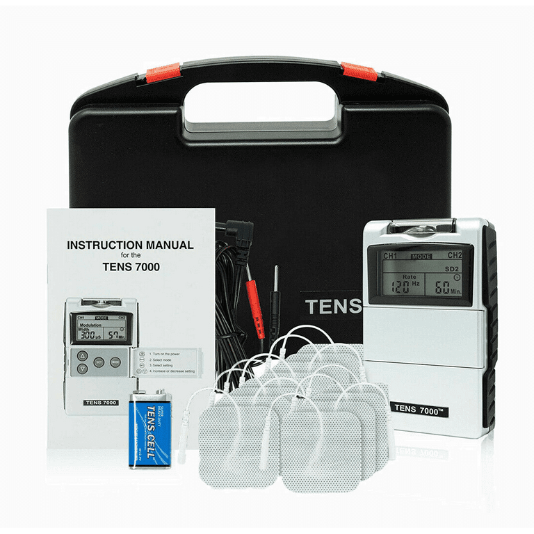 TENS Machine 10 Mode Massager Electric Pulse Therapy + Face/Eye Massage Pad
