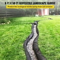 thumbnail image 3 of Weed Barrier Landscape Fabric Heavy Duty,440N Load Capacity,Weed Block Gardening Ground Cover Mat,6x100ft 6oz Weed Control Garden Cloth, Geotextile Fabric for Underlayment,Commercial Driveway Fabric, 3 of 9
