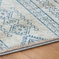thumbnail image 5 of Addison Rugs Dream Shag Premium Machine Washable Transitional Tribal, Diamond Blue Rectangle Rug, 5' x 7'6", 5 of 8
