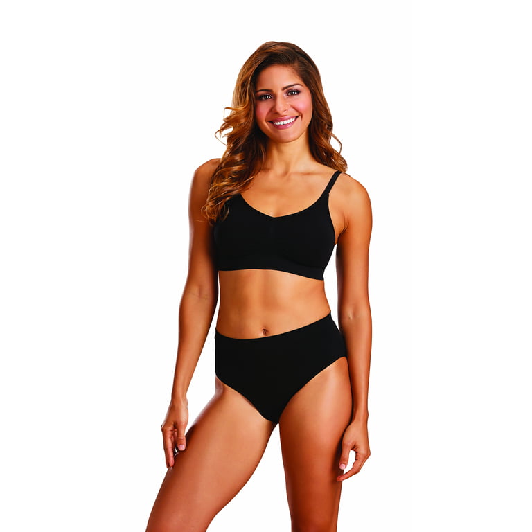 Genie Bra (3 Pack Womens Seamless, Wireless Bra, As Seen On TV, with  Removable Pads for Extra