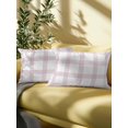thumbnail image 5 of Outdoor Pillows Waterproof, Red Buffalo Plaid Throw Pillows with Inserts Included, Farmhouse Checkered Watercolor Indoor Outdoor Decorative Lumbar Pillow for Bed/Couch/Patio 12"x20", 2Pcs, 5 of 8