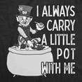 thumbnail image 2 of Mens I Always Carry A Little Pot With Me T Shirt Funny Saint Patricks Day Patty (Heather Black) - S, 2 of 4