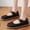 #273-Black, variant on Fashion Casual Sandals for Women – Breathable Knit Slip-On with Round Toe & Hook-and-Loop Closure for Spring Summer Comfort