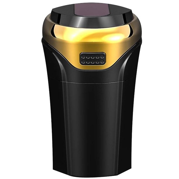 Red Compacto de la bandeja de ceniza del coche del cubo de basura del coche recargable del Usb para el hogar del viaje llevado