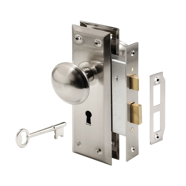 Juego de candados con llave EMBUTIR PRIME-LINE E 2330 en níquel satinado