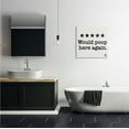 thumbnail image 2 of The Stupell Home Decor Collection Bathroom Rating Five Starts Would Poop Here Again Black and White Sign Canvas Wall Art, 2 of 6