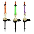 thumbnail image 6 of Halloween Solar Lighted Candle Stakes - Skeleton Hands Holding LED Candles for Outdoor Pathway & Indoor Spooky Party Decor, 6 of 6