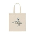 thumbnail image 6 of Skeleton Canvas Tote Bag Designs | Halloween Trick or Treat Tote Bag, 6 of 7