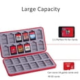 thumbnail image 6 of Game Card Case Compatible with Nintendo Switch & Switch Lite/OLED, Kawaii 24 Game Holder Cartridge Case for Game Cards and 24 SD Cards, Cute Compact Game Storage Case Box, Mario Party, 6 of 6