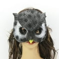 thumbnail image 4 of Wovilon Halloween Half Face Owl Mask Realistic Costume Mask Suitable For All Kinds Of Party Activities Such As Masquerade Halloween Role Playing, 4 of 6