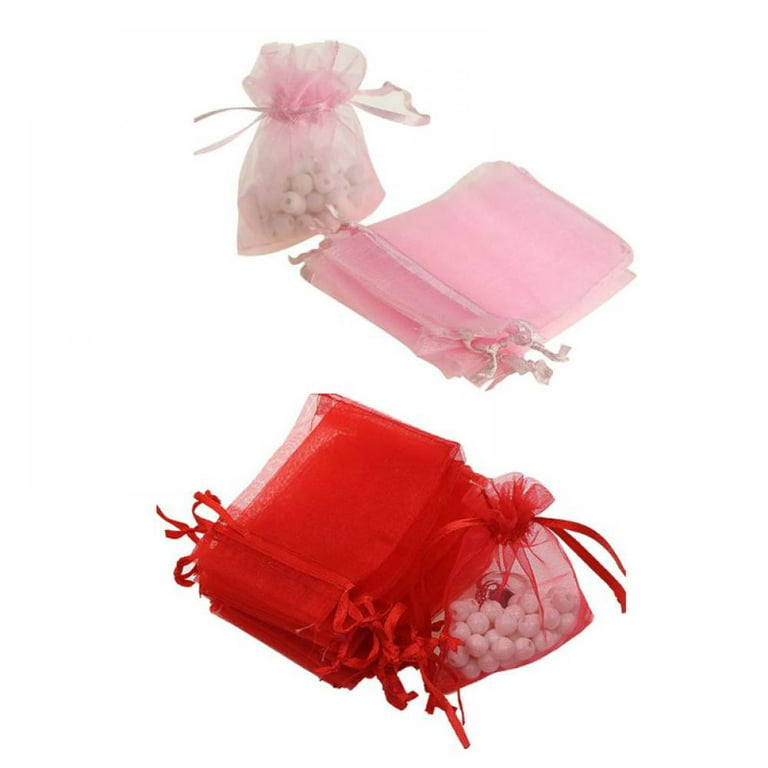  Healeved 100 Pcs Jewelry Bags Small Business Freebies  Drawstring Pouches Mesh Bags Drawstring Candy Bag Mini Bags Jewelry Storage  Bag Organza Bags Gift Bags Candy Pouch Small Size : Home 