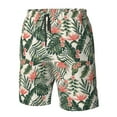 thumbnail image 4 of Cauagu Palm Trees and Tropical Print Men's Swim Trunks,Hawaiian Bathing Suit Swimsuits Beach Shorts with Pockets for Men Quick Dry Swimming Board Shorts-3X-Large, 4 of 6