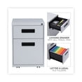 thumbnail image 4 of Alera 2 Drawers Vertical Lockable Filing Cabinet, Light Gray, 4 of 10