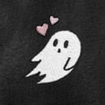 thumbnail image 2 of Dalix Heartly Ghost Embroidered Fleece Zip Hoodie Cold Fall Winter Women in Black XL X-Large, 2 of 5