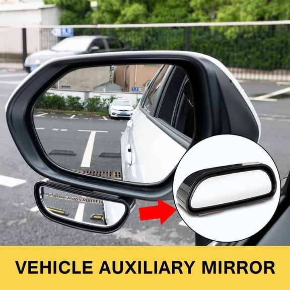 Car Blind Spot Mirror Wide Angle Add-On Rear Side Universal Large View Mirror