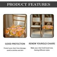 thumbnail image 6 of HELLHERO Daisy Print Dining Room Chair Cover, Stretch Removable Dining Chair Slipcover, Washable Kitchen Chairs Protector for Home, Yellow, 6 of 7