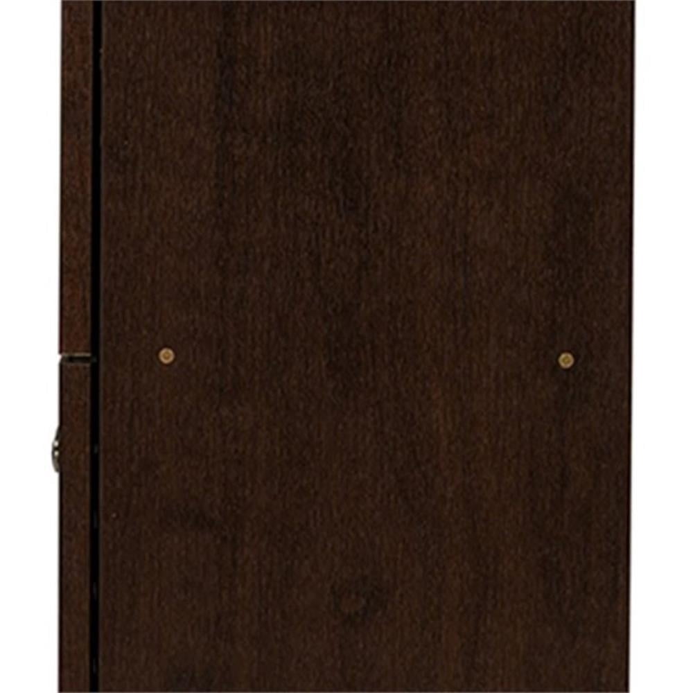 Baxton Studio Winda Modern and Contemporary 4-Door Dark Brown Wooden Entryway Shoes Storage Cabinet
