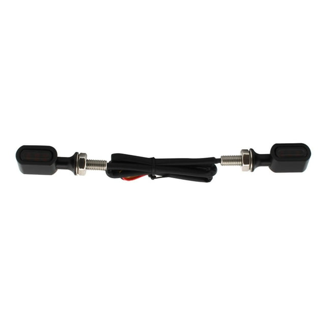 koolsoo Indicateur Lumineux Clignotant pour Moto, Lampe Fumée Noire