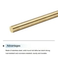 thumbnail image 4 of 9.5mm x 450mm Brass Round Rod, Metal Solid Shaft Rods Lathe Bar, 4 of 5
