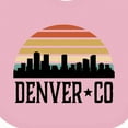 thumbnail image 4 of Inktastic Denver Colorado Skyline Vintage Boys or Girls Baby Bib, 4 of 4